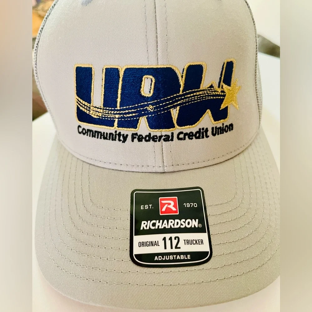 2 x URW Community Credit Union “Richardson” Original 112 Trucker Hats - Picture 8 of 8